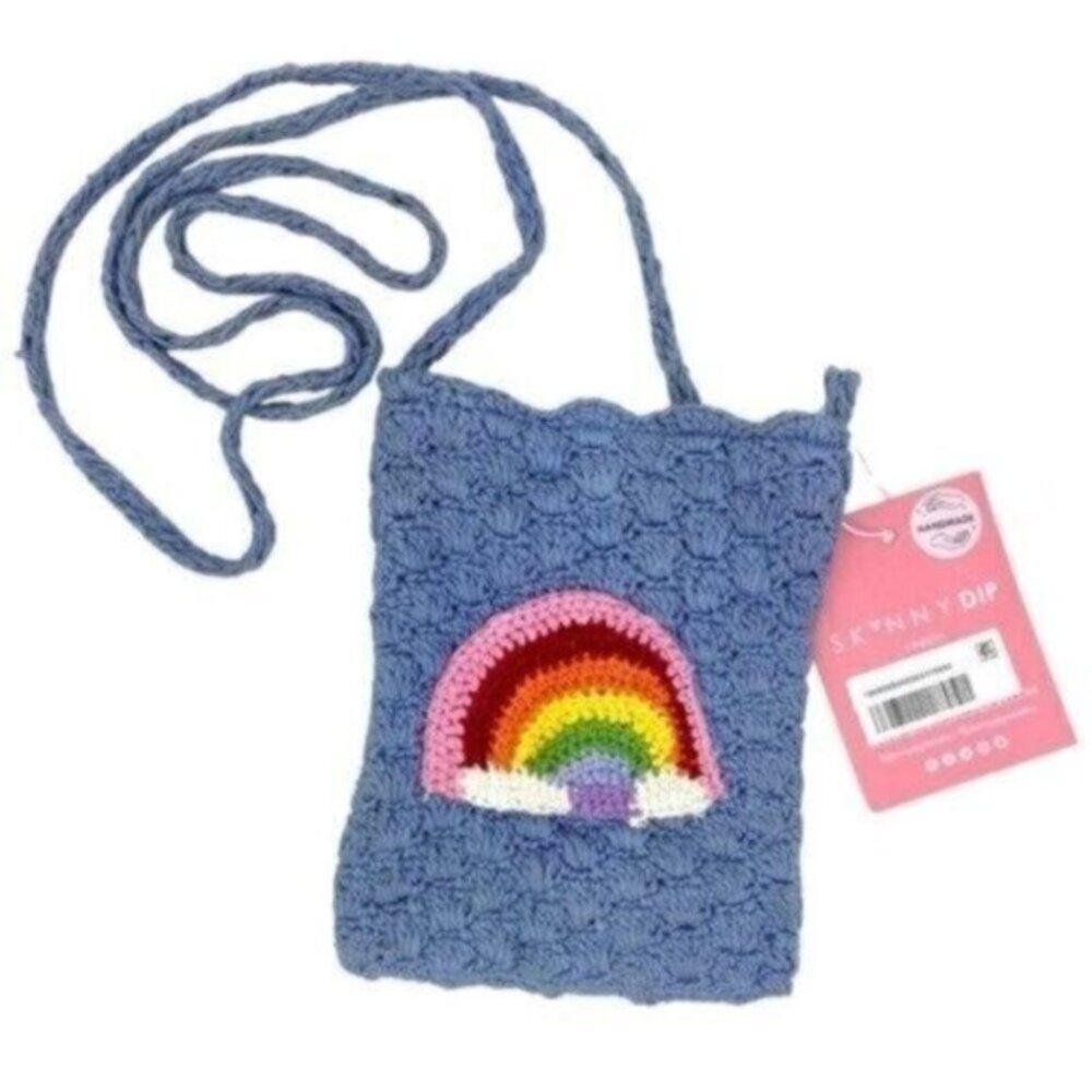 SkinnyDip London Mini Rainbow Crochet Crossbody Bag